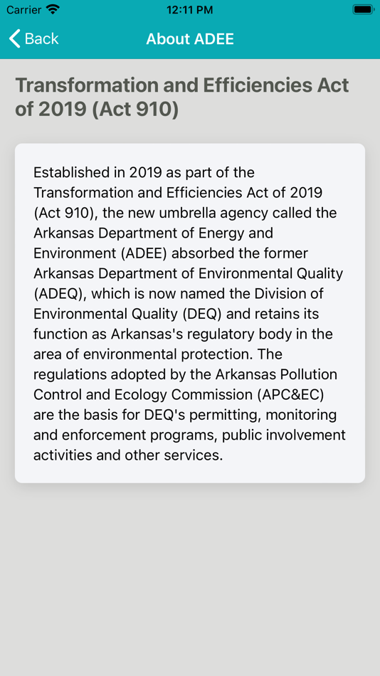 #10. Arkansas Environment (iOS) 由: Arkansas Department of Energy and Environment