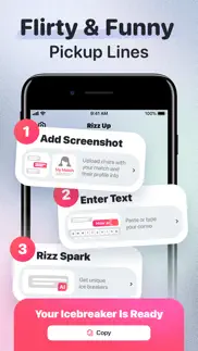 rizz up: ai dating wingman app iphone screenshot 3