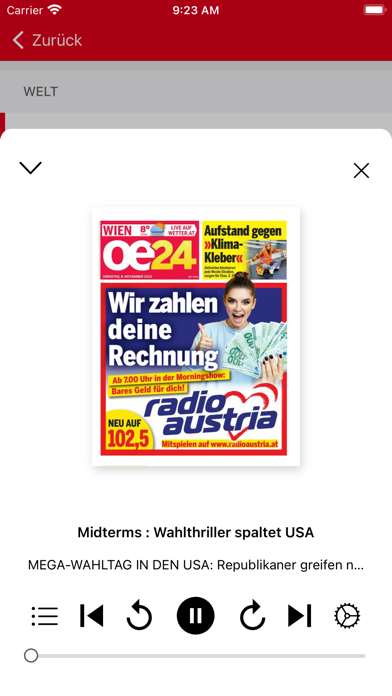 Tageszeitung ÖSTERREICH HD Screenshot