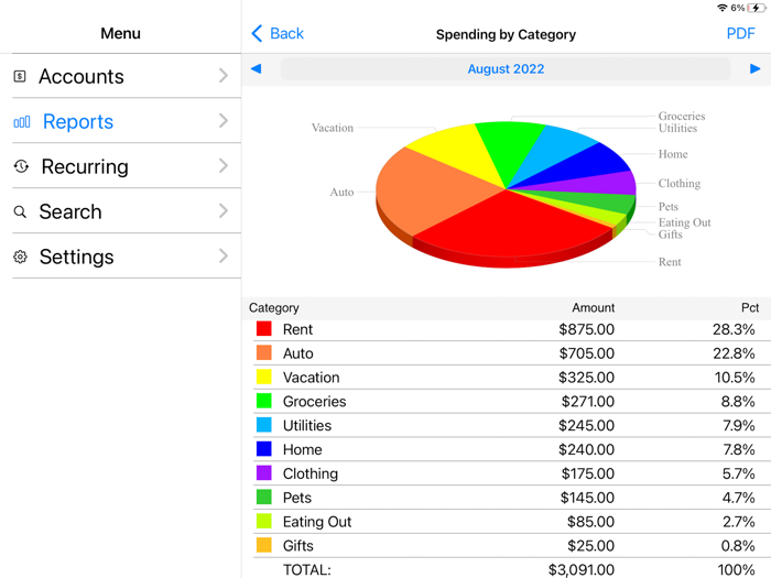 Accounts 3 Lite - Checkbook