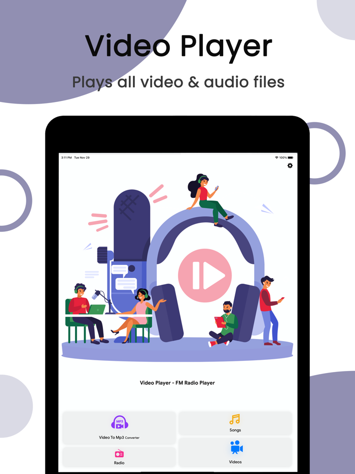 Video Player - FM Radio Player