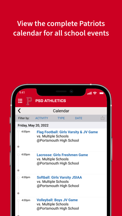 PSD Athletics Screenshot