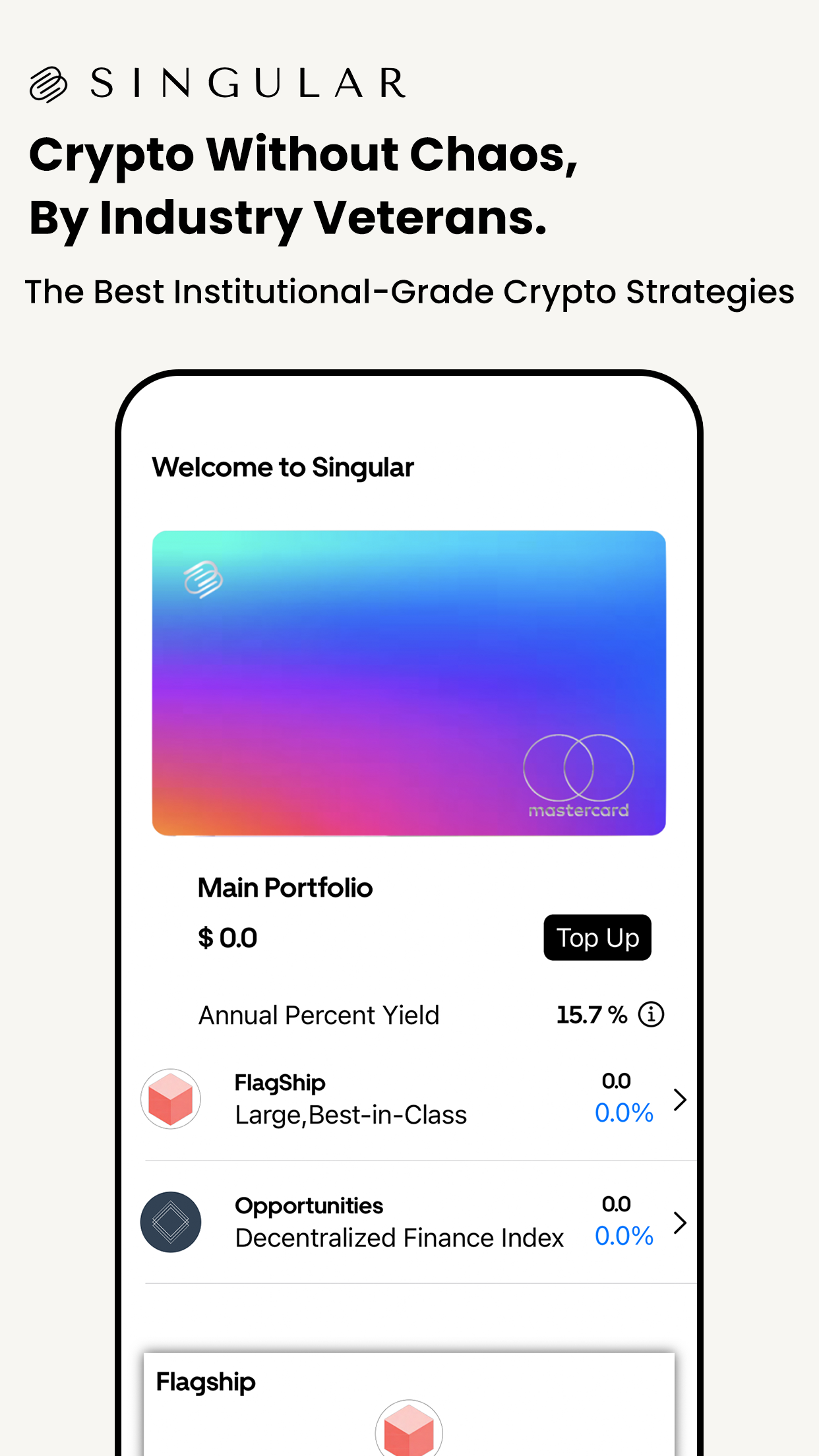 Singular App–Invest in Crypto