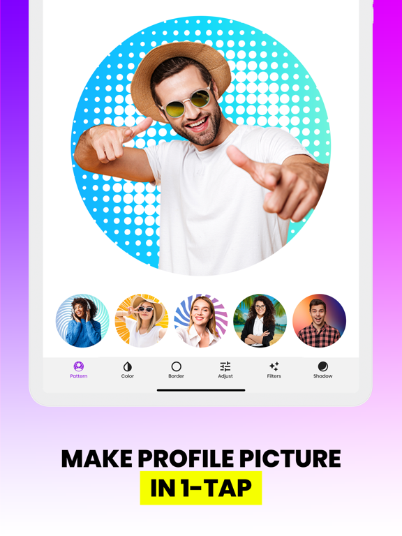 Profile Picture Maker & Editor iPad screenshot 6 - Photo & Video app