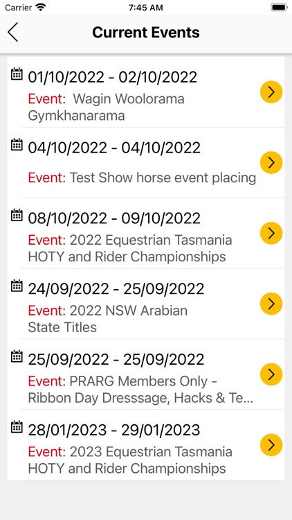 LiveScore Show Horse