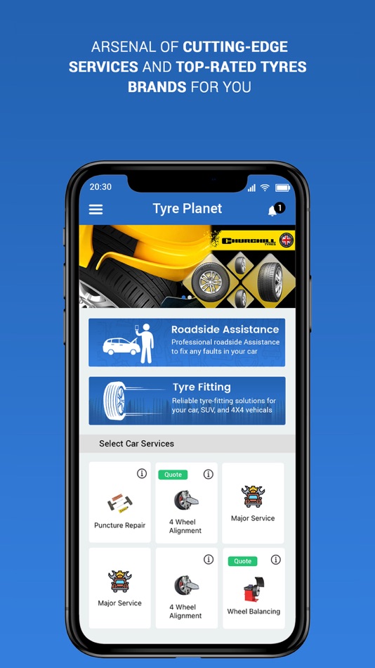 #1. Tyre Planet Ltd (iOS) 由: AUTO GARAGE NETWORK LTD