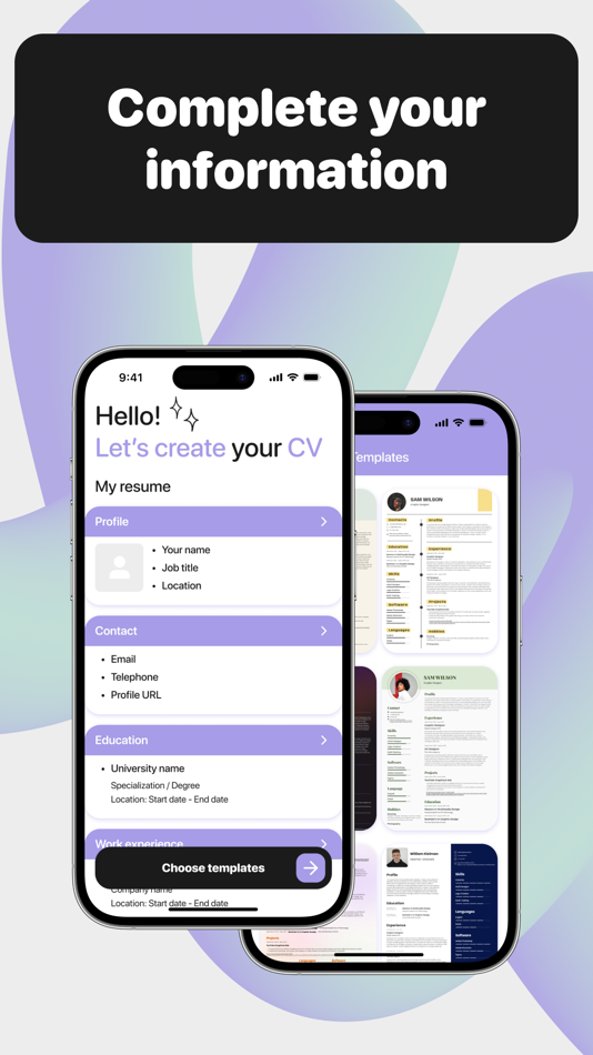 My CV & Resume Builder, Maker - 1.0 - (iOS)