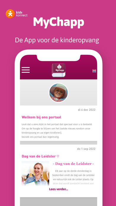 MyChapp Kinderopvang Screenshot