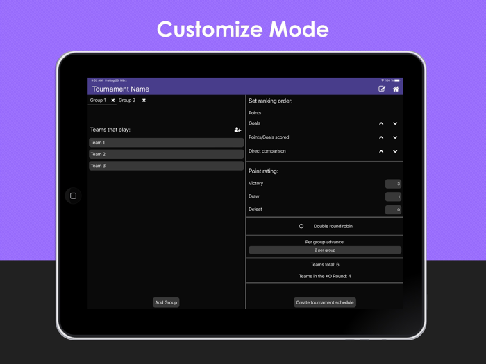 Tournament Competition Manager