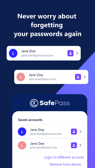 SafePass Password Manager Screenshot
