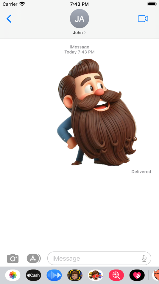 #4. Beard Stickers (iOS) Podle: Paul Scott
