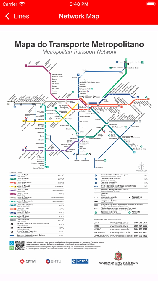 #2. CPTM Oficial (iOS) 由: Companhia de Processamento de Dados do Estado de Sao Paulo