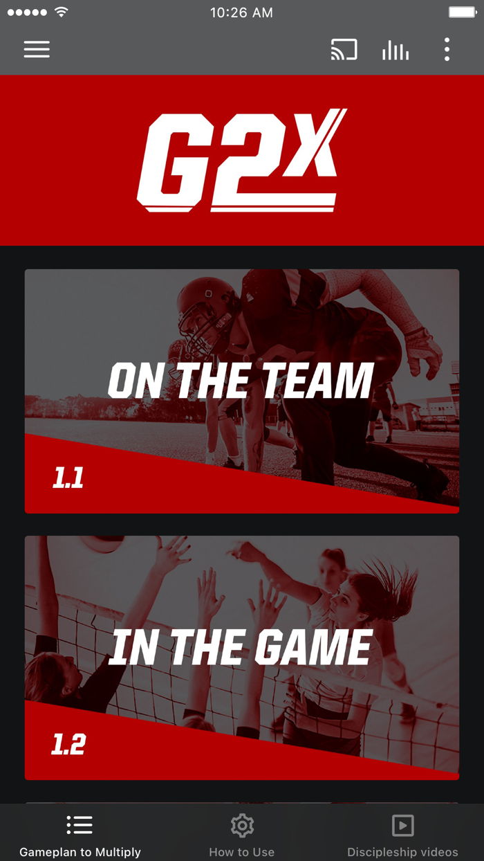 G2X  Athlete Discipleship