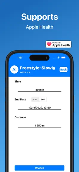 Game screenshot Swimming Log apk