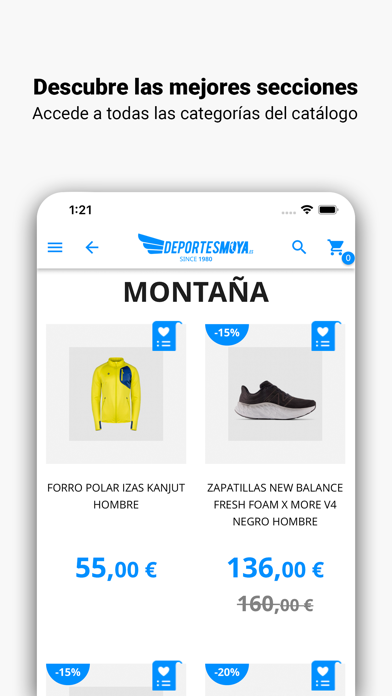 Deportes Moya Screenshot