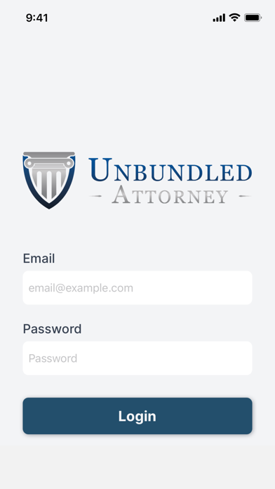 Unbundled Attorney Screenshot