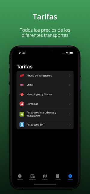 Transporte Madrid Tiempo Real en App Store