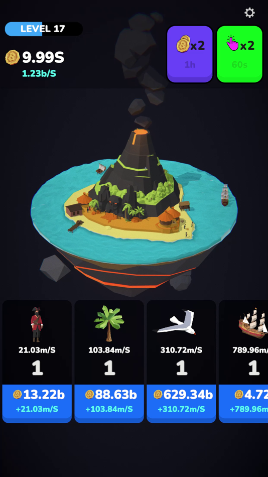 #4. Volcano Island (iOS) Podle: Mangoverse