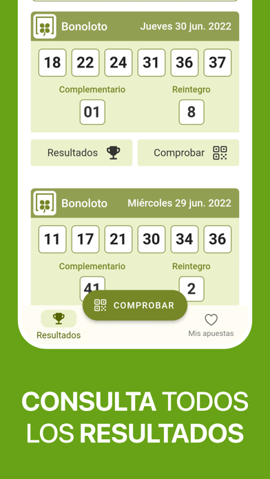 BONOLOTO Escaner y Resultados Screenshot