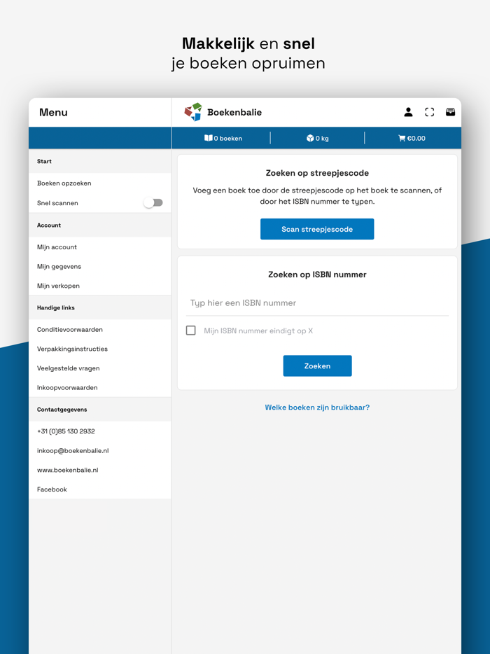 Boekenbalie - boeken verkopen