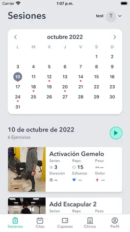 Game screenshot Fisiotrack Go apk