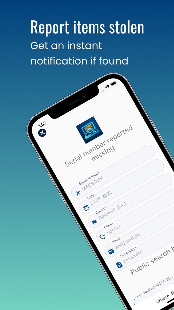 Stolen - Check Report Retrieve