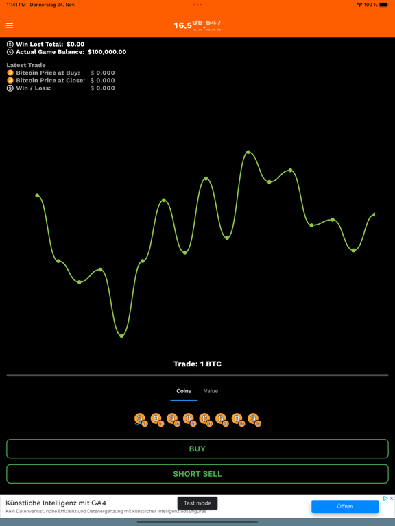 Screenshot #5 pour Bitcoin Chart Game