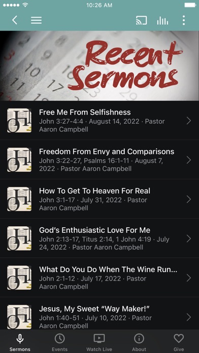 Antioch Christian Fellowship Screenshot