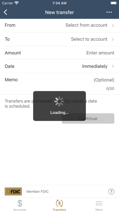 Gainey Business Bank Retail Screenshot