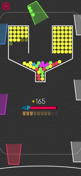 Game screenshot 100 Balls - Fill the Cups apk