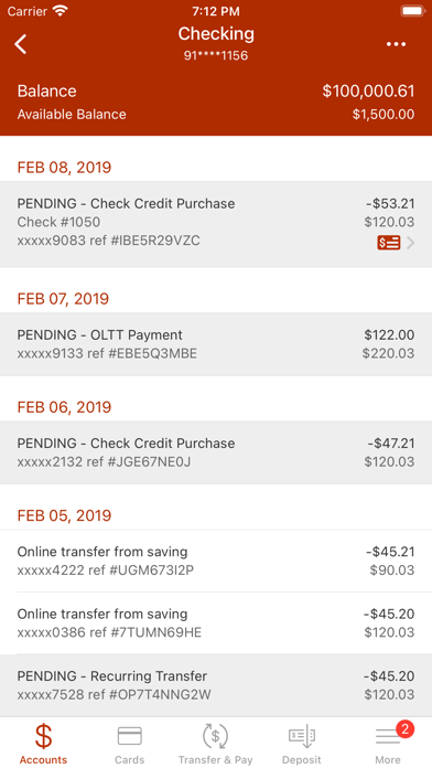Washington Savings Lowell MA Screenshot