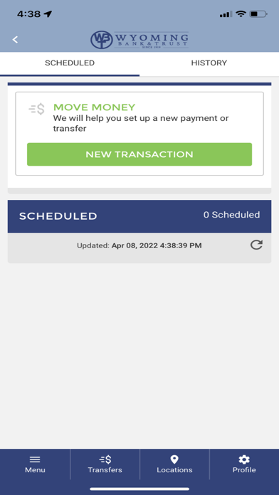 Wyoming Bank & Trust Screenshot