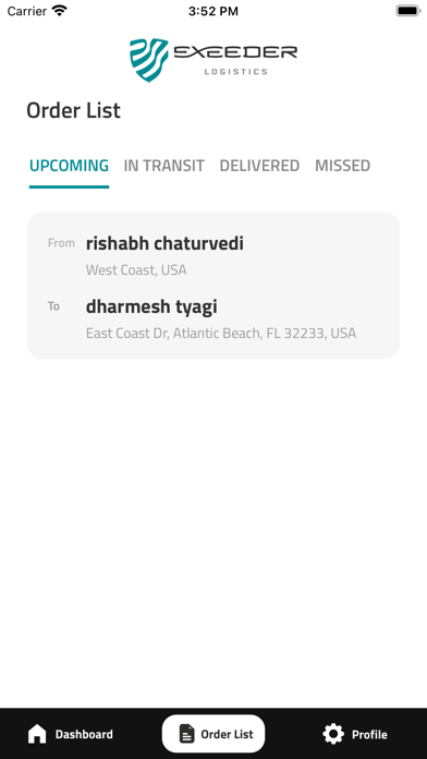 Exeeder Logistics Screenshot