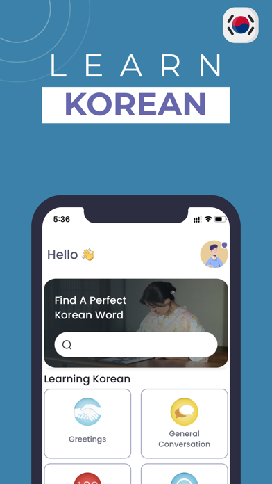 Screenshot #1 pour Learn Korean - Phrasebook