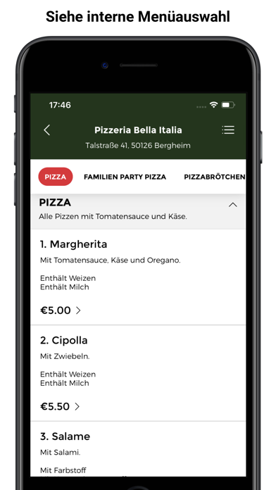 Pizzeria Bella Italia Screenshot 2 - AppWisp.com Pizzeria Bella Italia Screenshot 2 - AppWisp.com