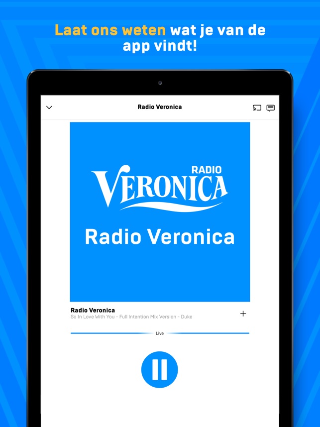Radio Veronica WE. LOVE. MUSIC dans l'App Store