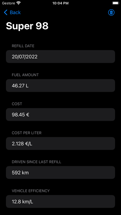 Fuel: Simple Fuel Tracker Screenshot