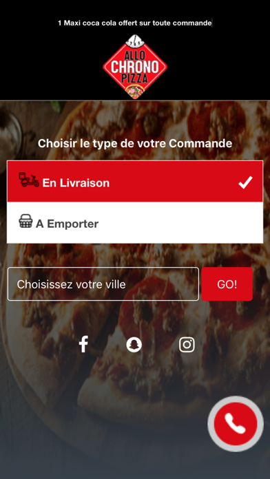 Allo chrono pizza Screenshot