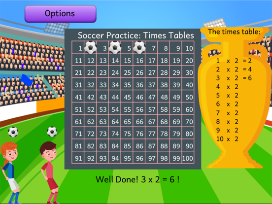 Soccer Practice Times Table screenshot 2