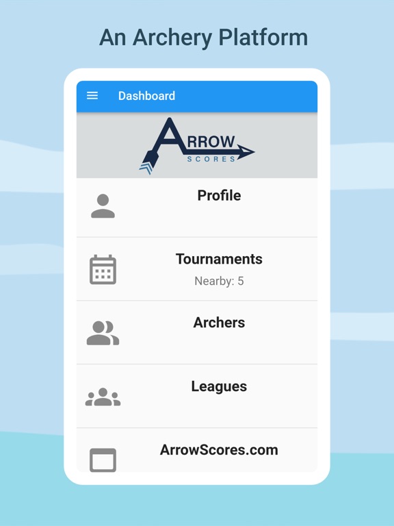 Arrow Scores Portal iPad screenshot 1 - Sports app
