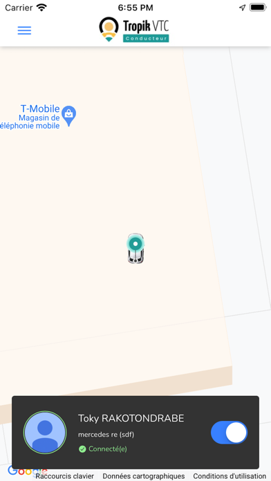 Tropik VTC Conducteur Screenshot