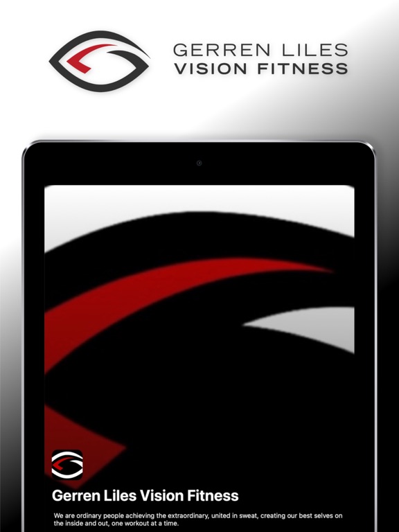 Gerren Liles Vision Fitness iPad screenshot 1 - Health & Fitness app