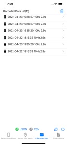 CoreMotion Data Recorder screenshot #3 for iPhone