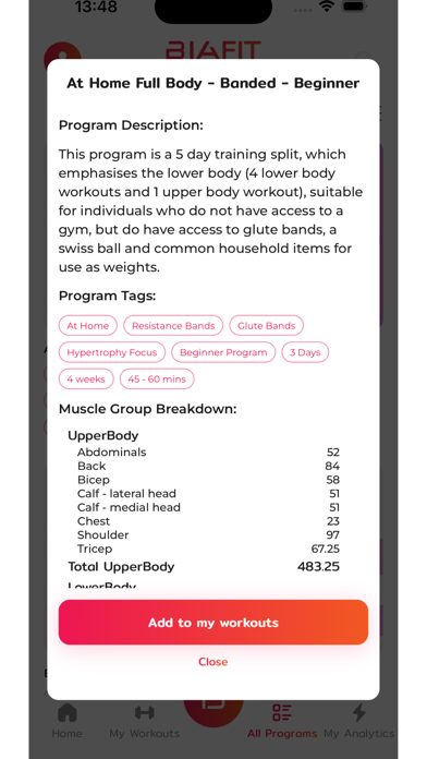 Bia-Fit Screenshot