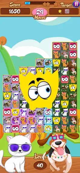 Game screenshot Монстр Свайп Матч3 Собаки Кот apk