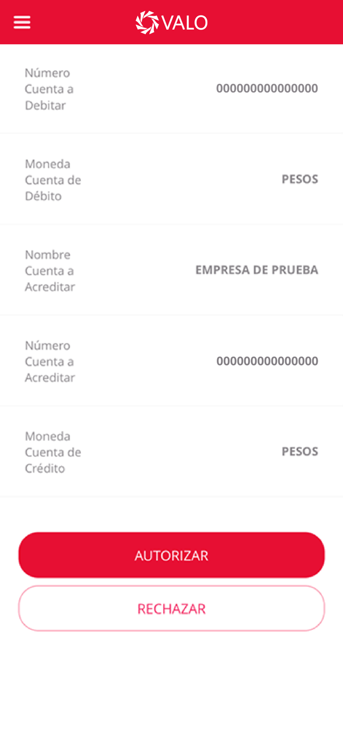 VALO – Banca Móvil