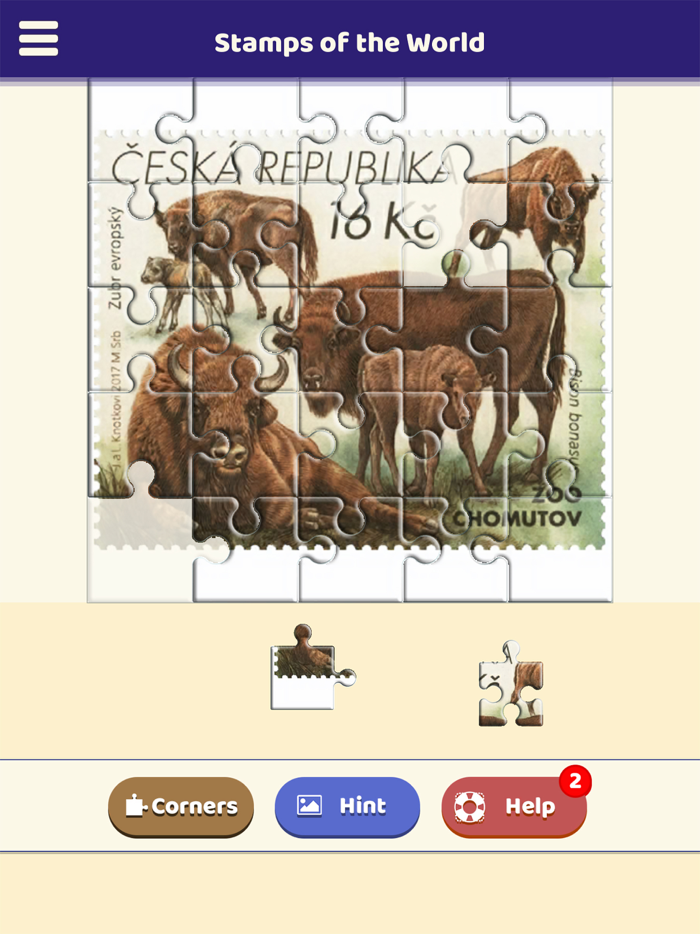 Stamps of the World Puzzle