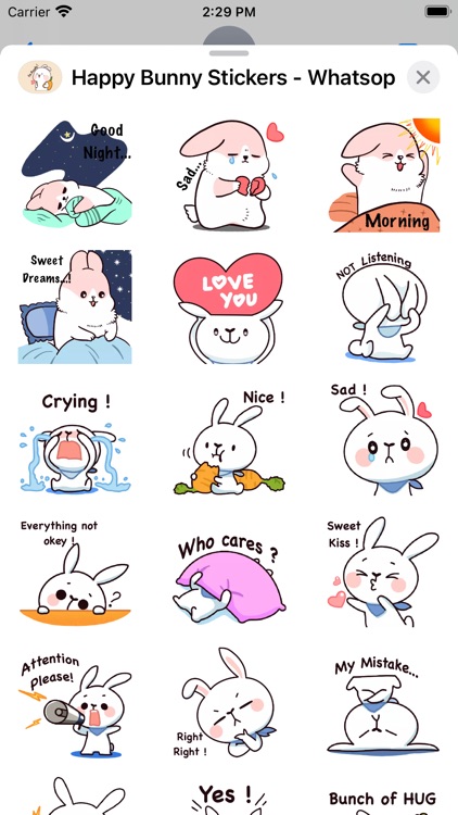 Happy Bunny Stickers screenshot-4