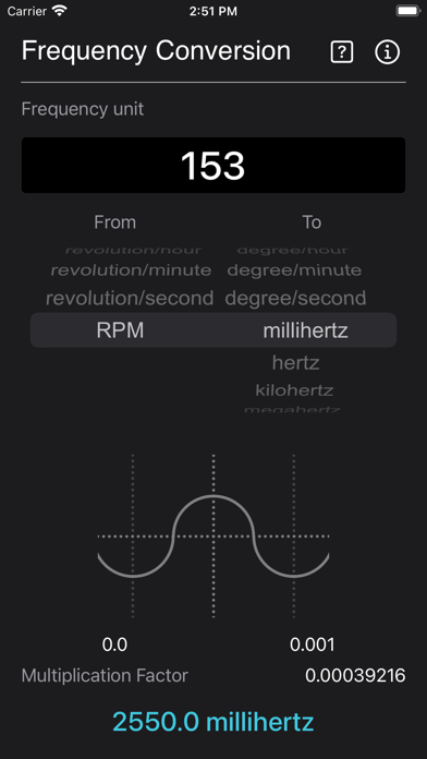 Frequency Conversion Screenshot