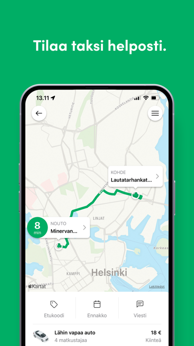 Menevä Taksi Screenshot